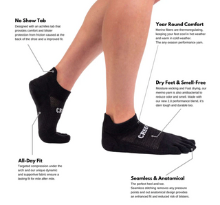 Creepers | Merino Toe Socks 2.0 - Low Ankle