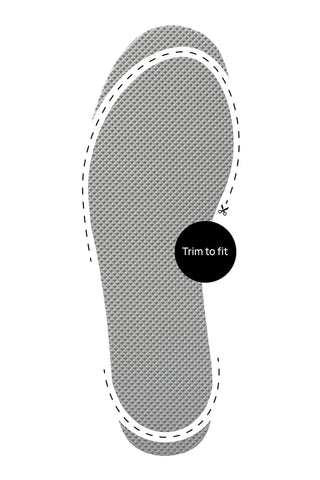 Naboso Neuro Insoles a detail view of how to trim the insole to fit every size